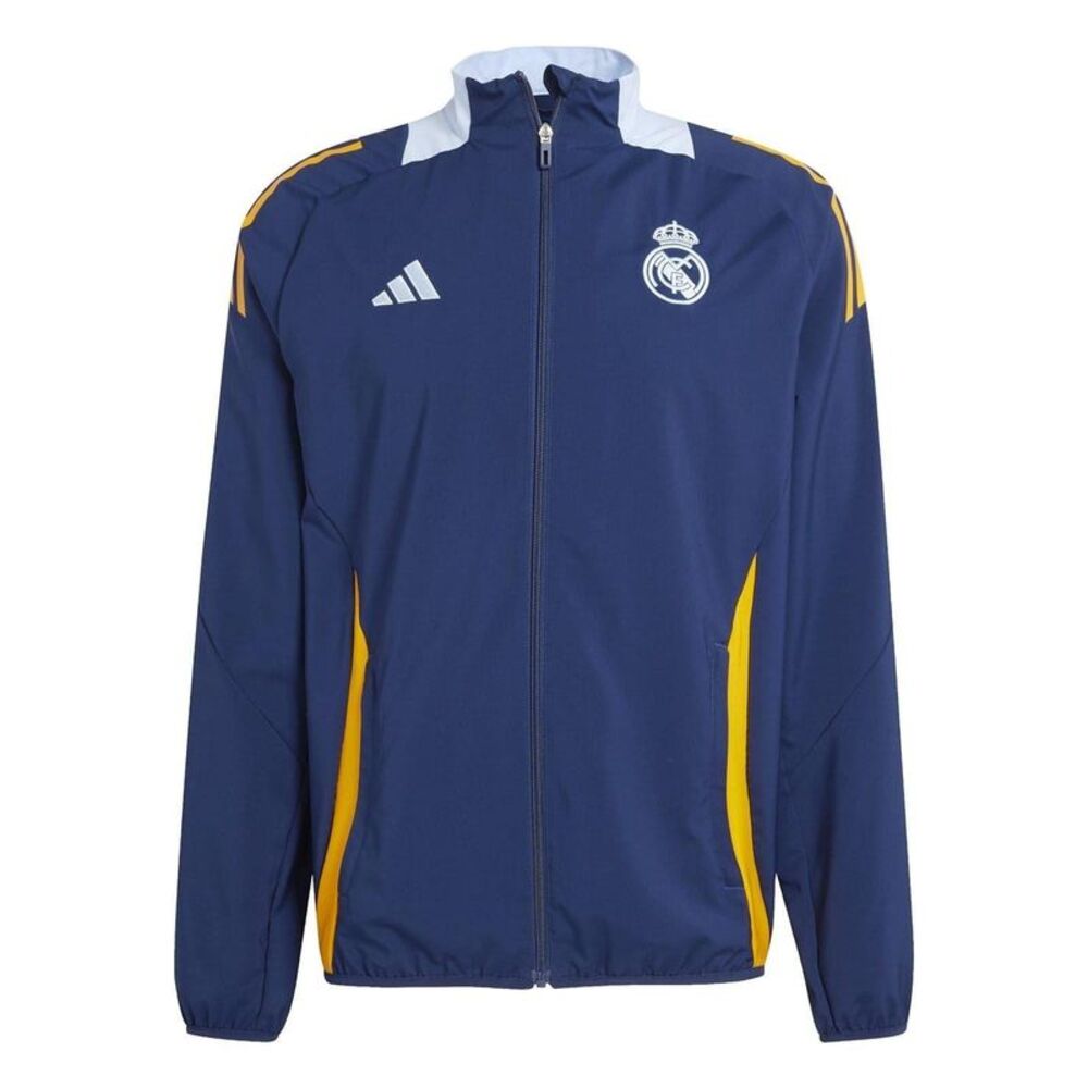 Adidas Mens 24/25 Real Madrid CF Anthem Jacket / Navy/Orange